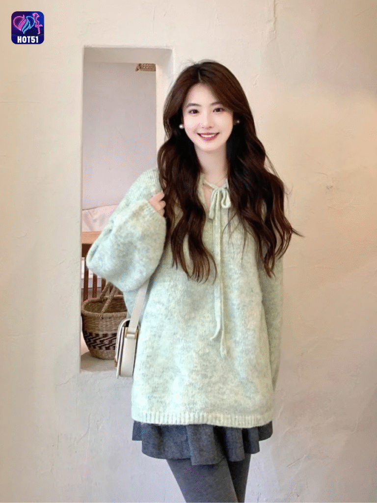 Beautiful girl live stream on Hot51 app