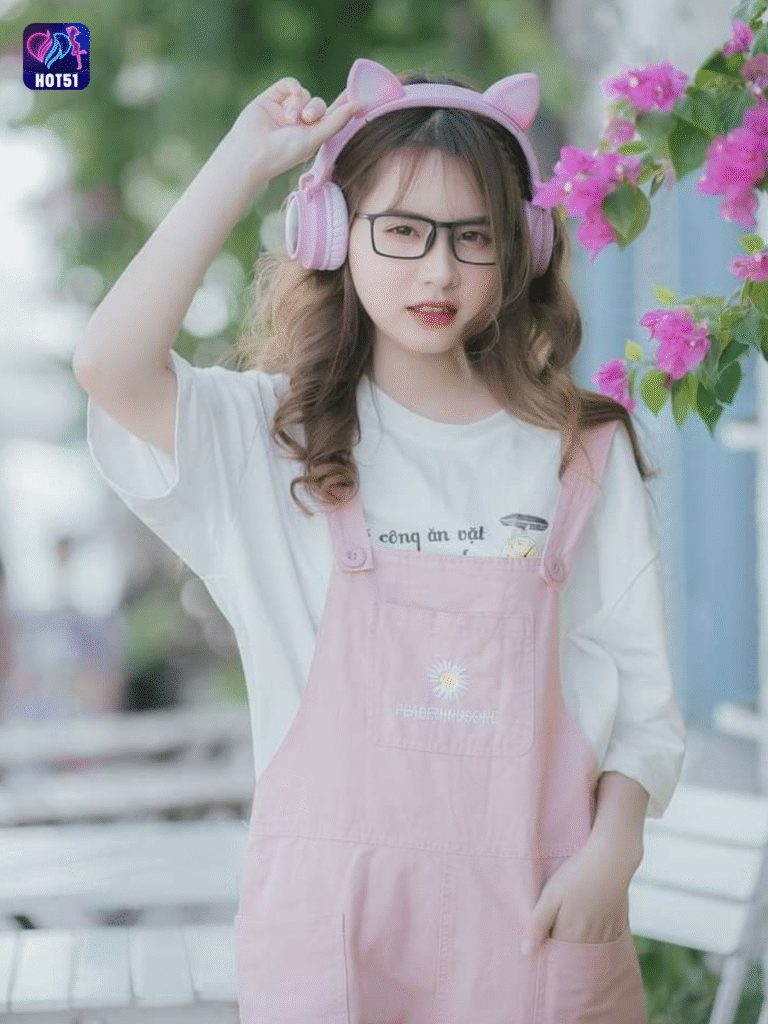 Beautiful girl live stream on Hot51 app