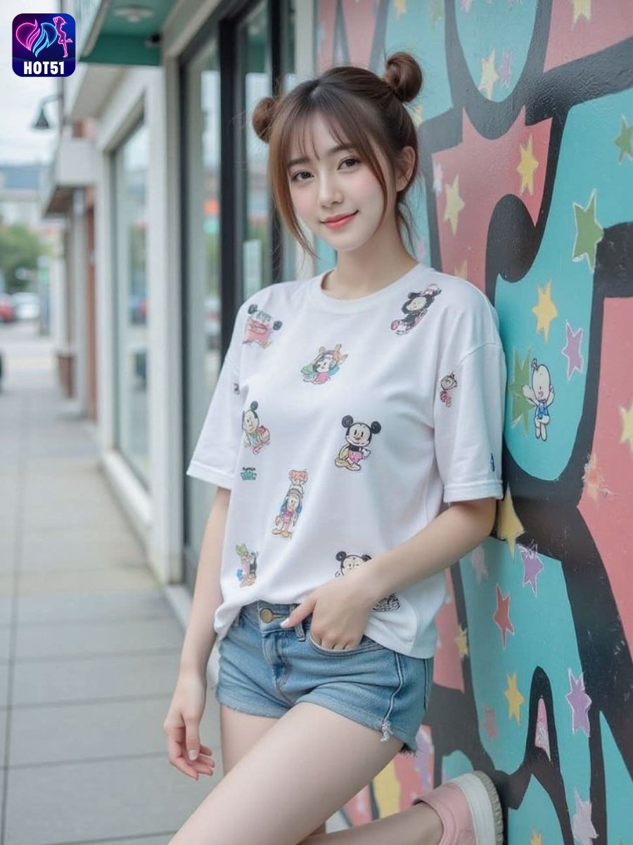 Beautiful Girl Livestream on Hot51 app