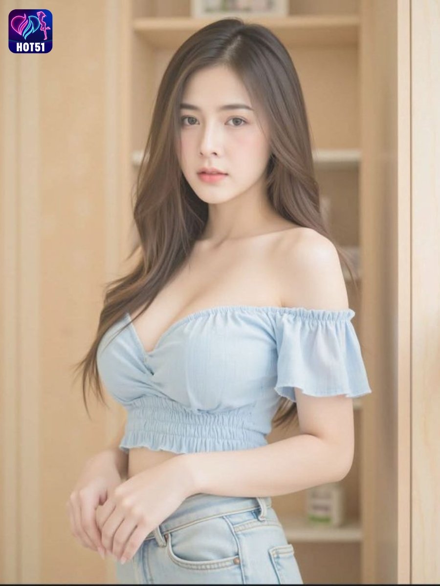 Beautiful Girl Livestream on Hot51 app